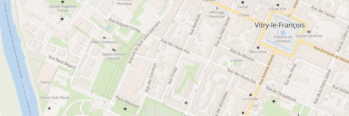 Plan du 17 Rue Trinité à Vitry-le-François