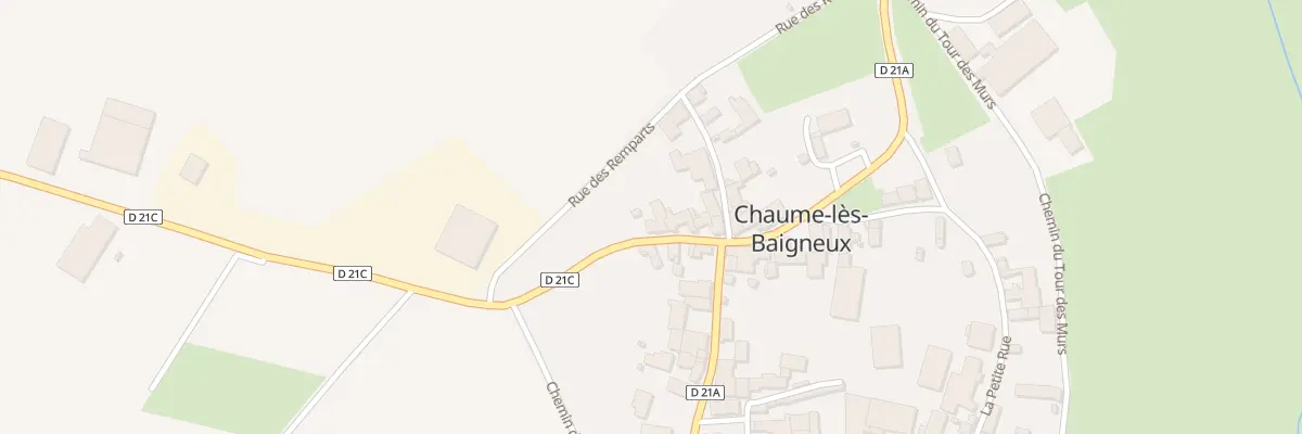 Plan du 9001 Rue de la Potelle à Chaume-lès-Baigneux