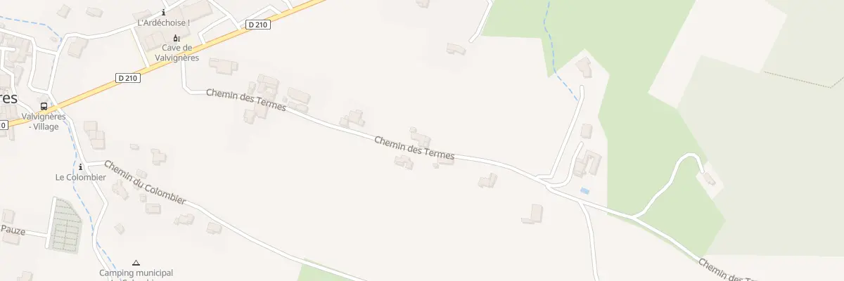 Plan du 335 Che des Termes à Valvignères