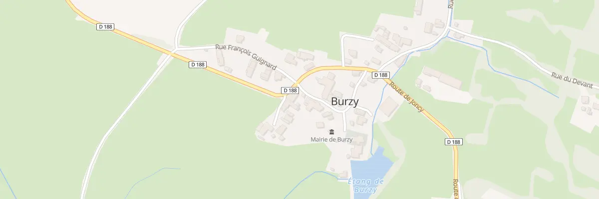 Plan du 1 Rue de l’Eglise à Burzy