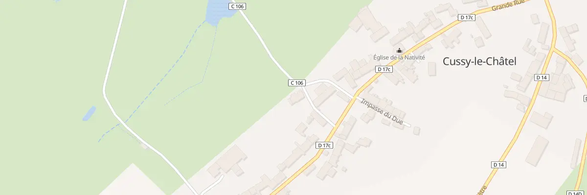 Plan du 1 Petite Rue Bochot à Cussy-le-Châtel
