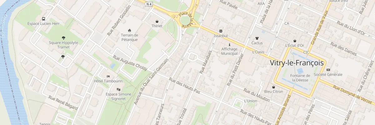 Plan du 32 Rue des Tanneurs à Vitry-le-François