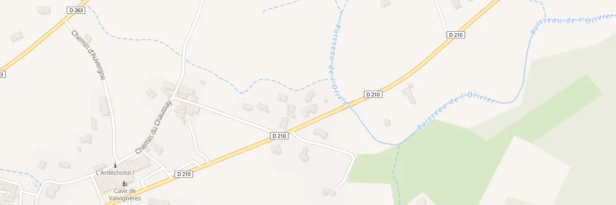 Plan du 625 Rte de Saint Thome à Valvignères