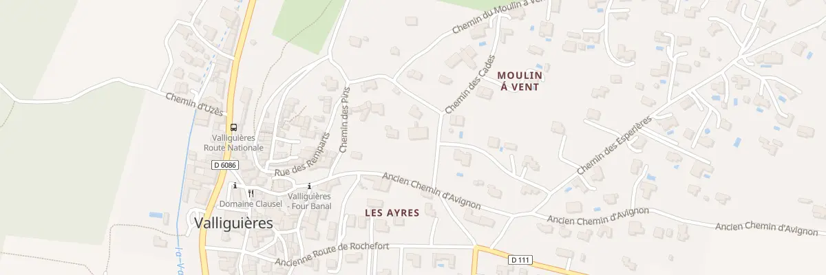 Plan du 164 Che des Oliviers à Valliguières