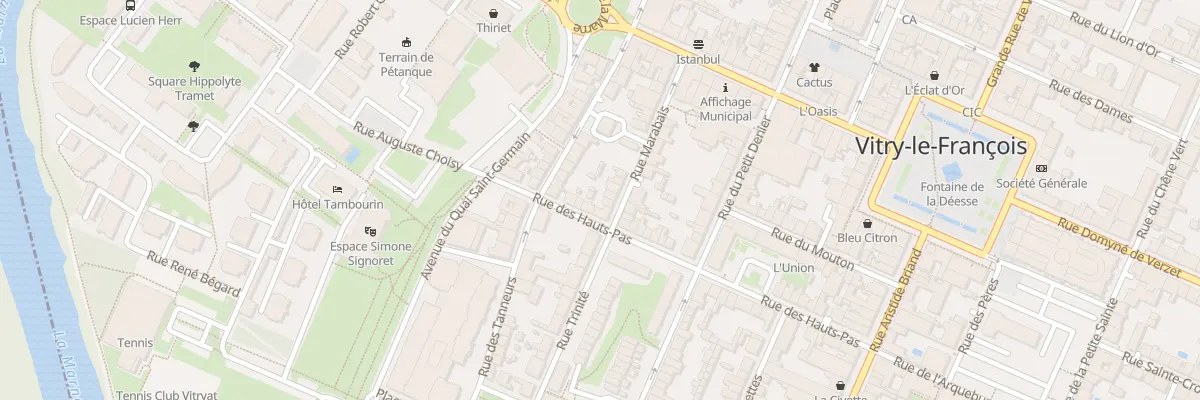 Plan du 3 Rue Marabais à Vitry-le-François