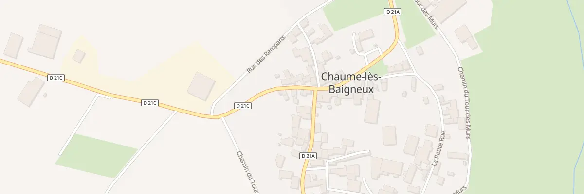 Plan du 9008 Rue de la Potelle à Chaume-lès-Baigneux