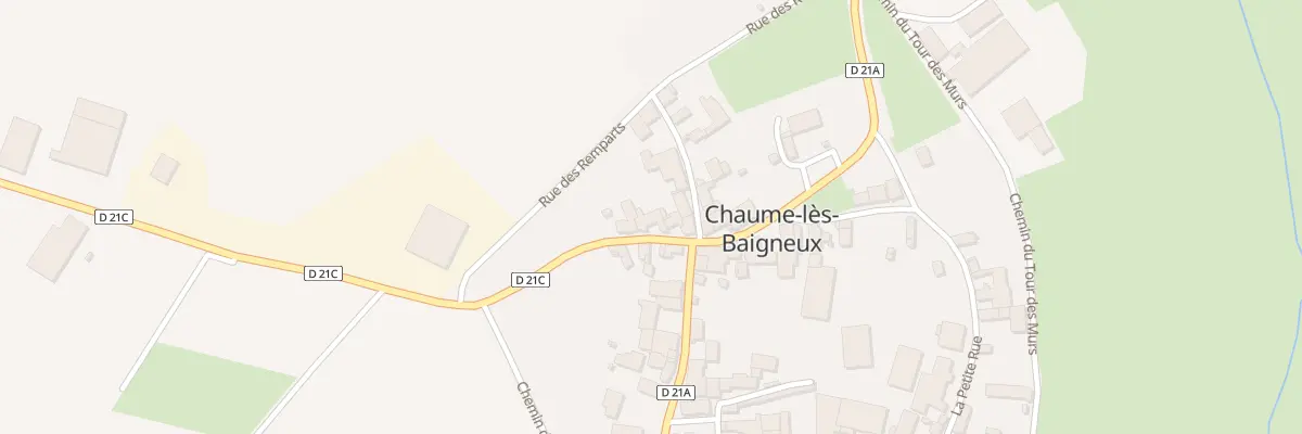 Plan du 9002 Rue de la Potelle à Chaume-lès-Baigneux