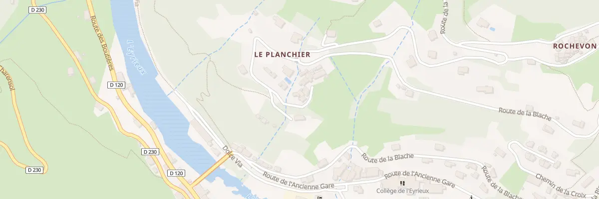 Plan du 205 Che de Planchier à Saint-Sauveur-de-Montagut