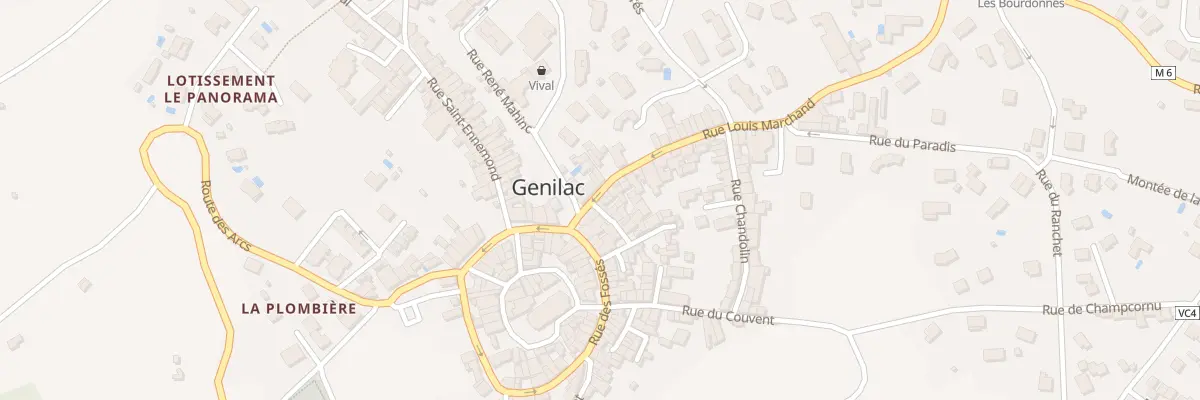 Plan du 28 Rue Louis Marchand à Genilac