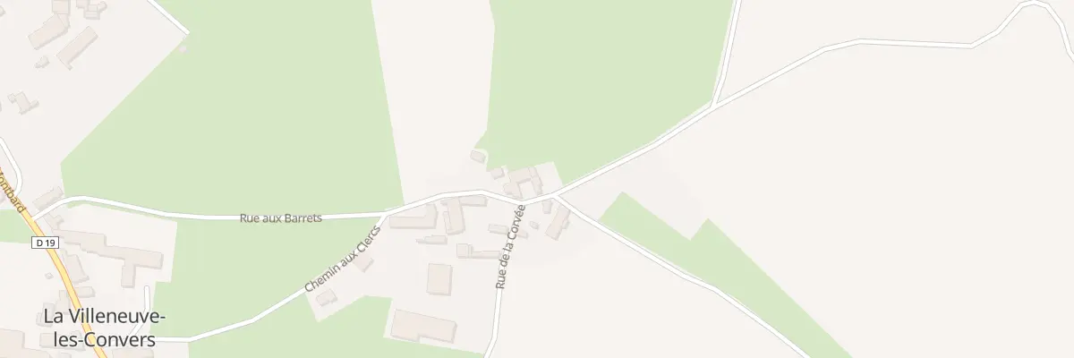 Plan du 9002 Rte de Baigneux Les Juis à La Villeneuve-les-Convers