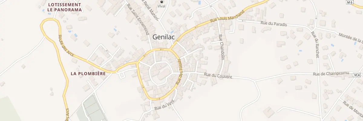 Plan du 33 Rue des Fosses à Genilac