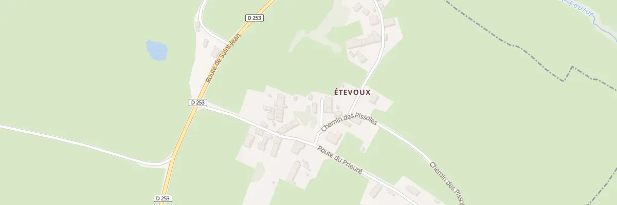Plan du 2 Imp des Écureuils à Perreuil