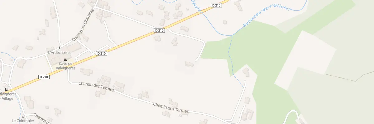 Plan du 110 Imp de l’Olivier à Valvignères