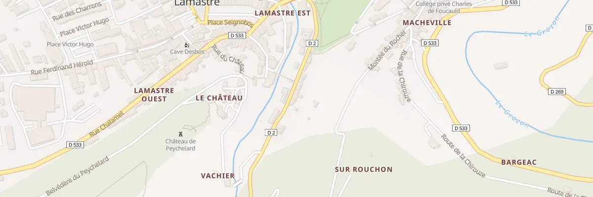 Plan du 22 Vc Vincent d’Indy à Lamastre