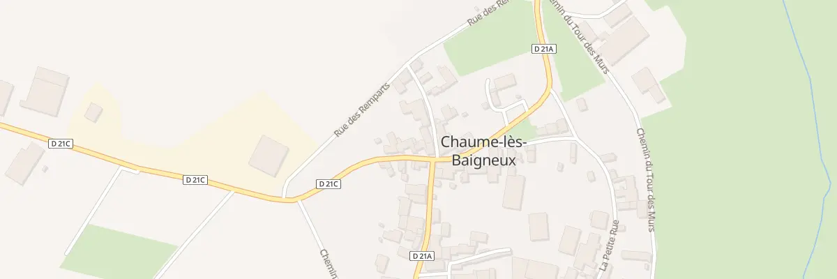 Plan du 9003 Rue de la Potelle à Chaume-lès-Baigneux