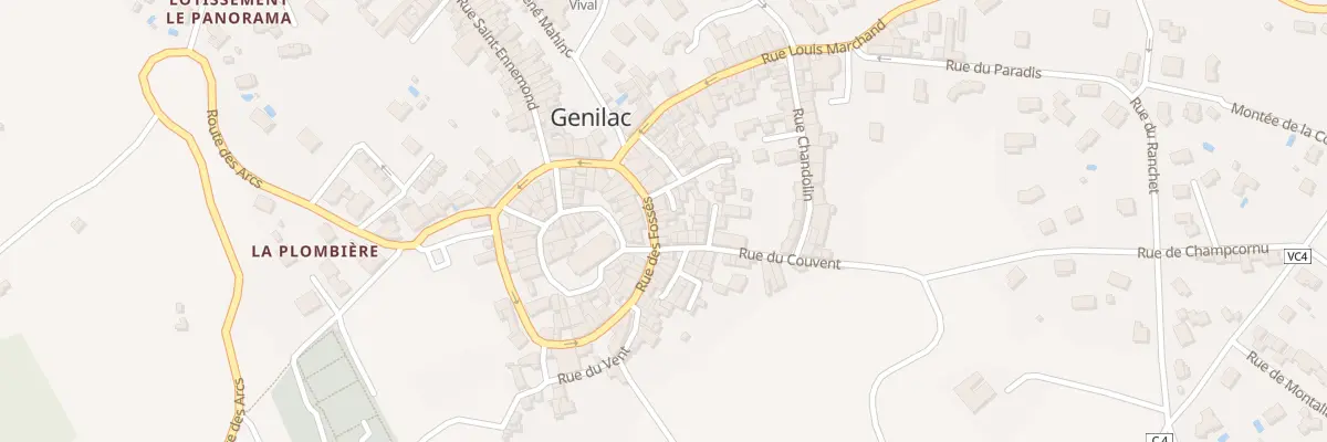 Plan du 37 Rue des Fosses à Genilac