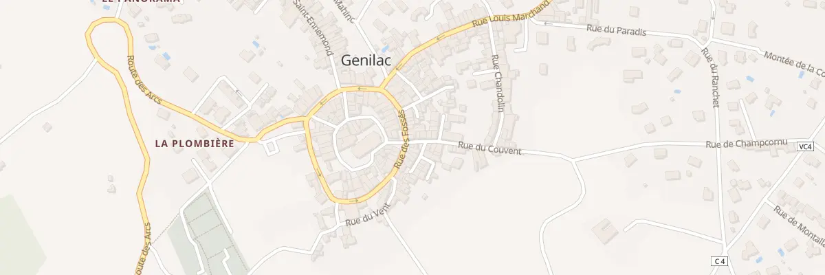 Plan du 61 Rue des Fosses à Genilac