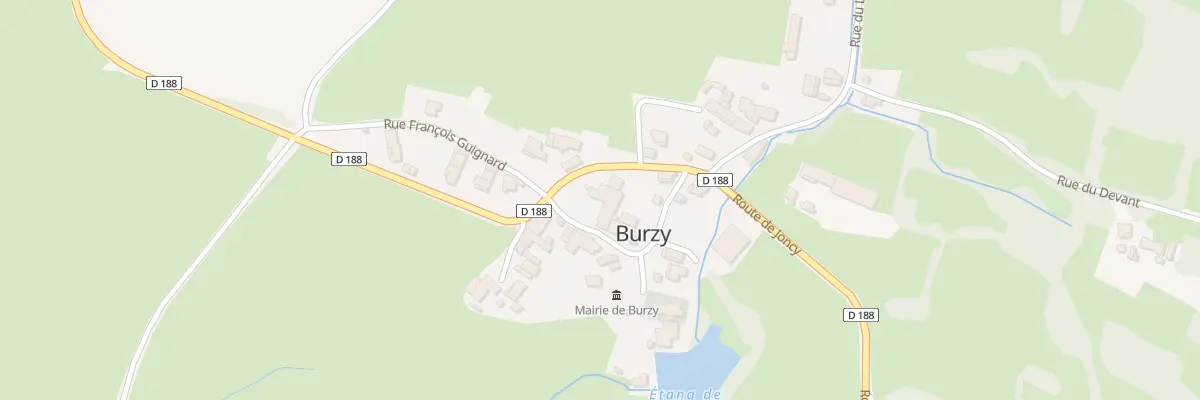 Plan du 2 Rue de l’Eglise à Burzy