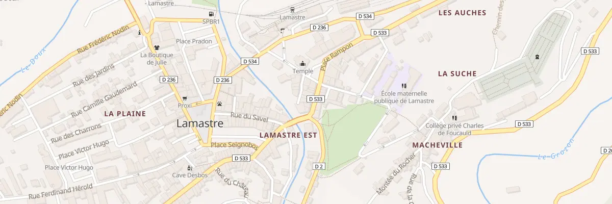 Plan du 16 Rue Désiré Bancel à Lamastre
