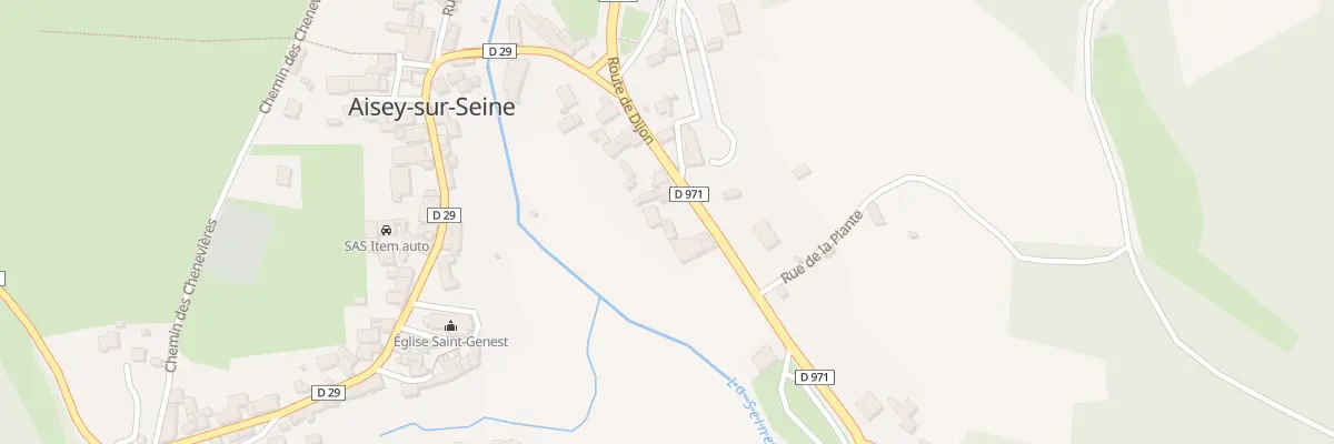 Plan du 10B Rte de Dijon (Aisey) à Aisey-sur-Seine
