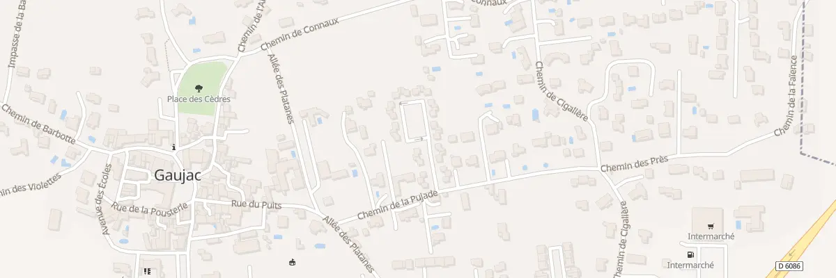 Plan du 5392 La Pujade à Gaujac