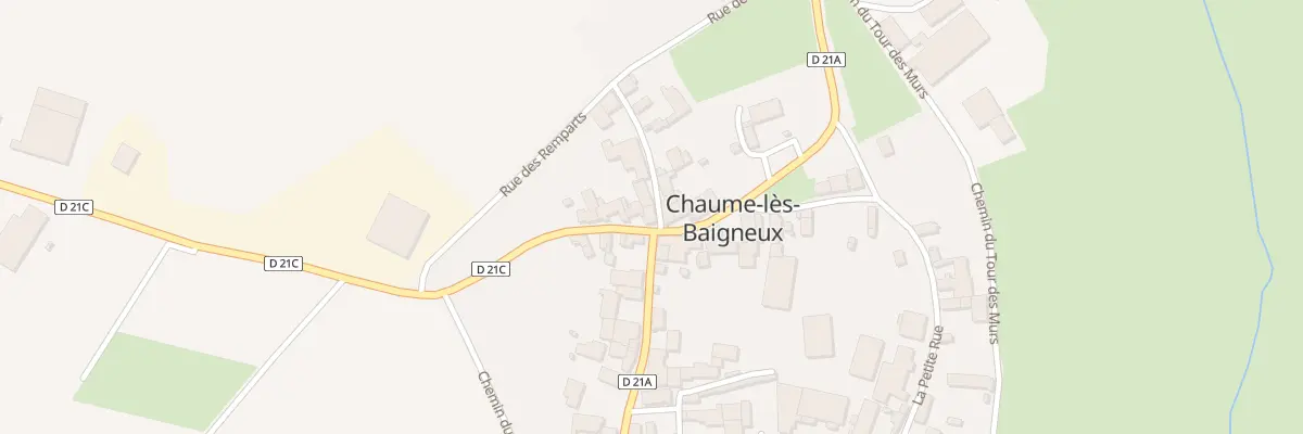 Plan du 9004 Rue de la Potelle à Chaume-lès-Baigneux