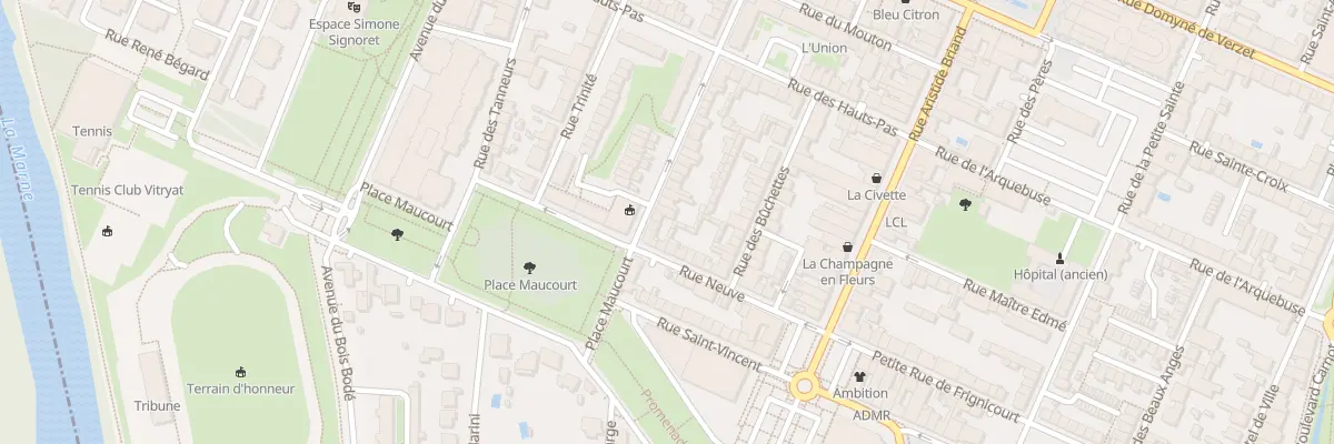Plan du 6 Rue Jules Guesde à Vitry-le-François