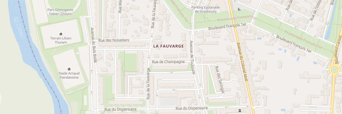 Plan du 10 Rue de Champagne à Vitry-le-François
