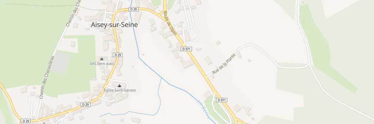 Plan du 12B Rte de Dijon (Aisey) à Aisey-sur-Seine