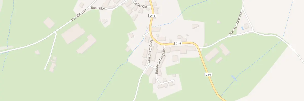 Plan du 3 Rue des Chênes à Chazilly