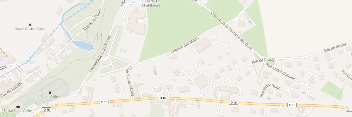 Plan du 9005 Rue Saint Vorles à Châtillon-sur-Seine