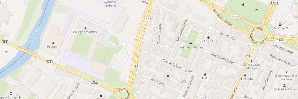 Plan du 6 Rue de la Tour à Vitry-le-François