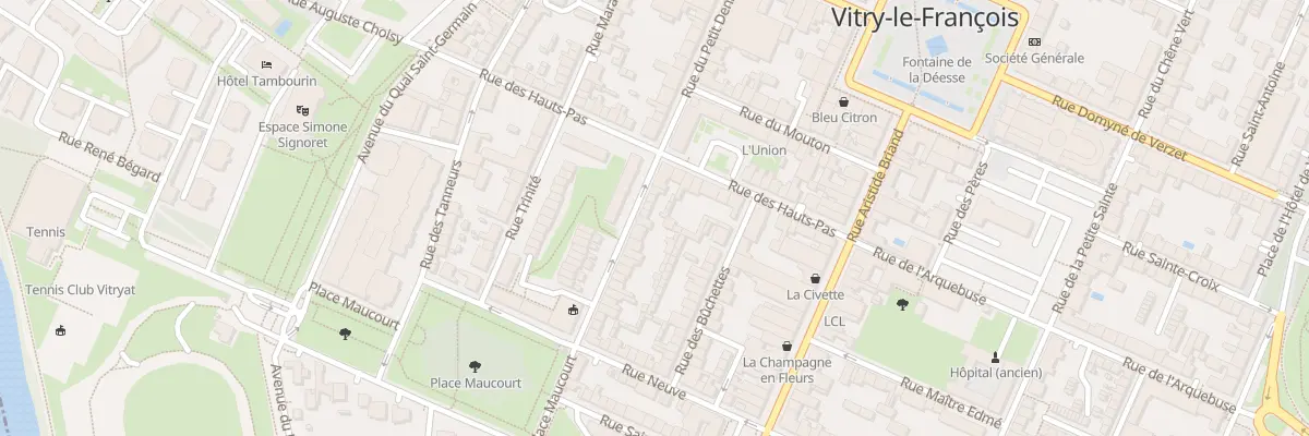 Plan du 30 Rue Jules Guesde à Vitry-le-François