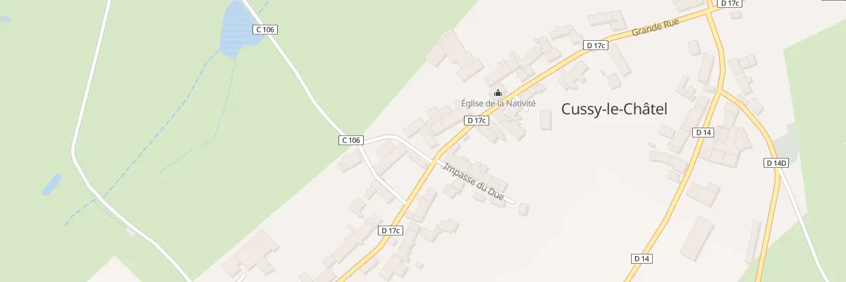 Plan du 23 Grande Rue à Cussy-le-Châtel