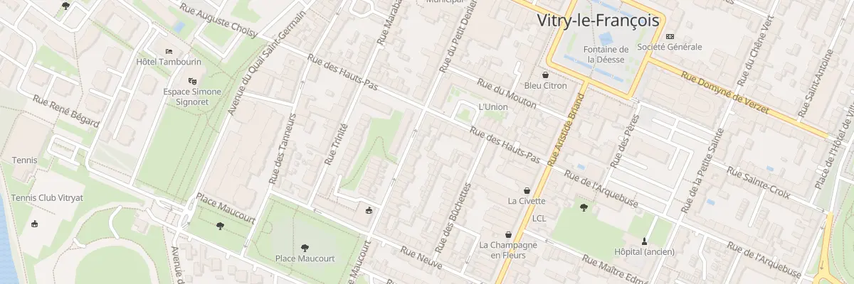 Plan du 34 Rue Jules Guesde à Vitry-le-François