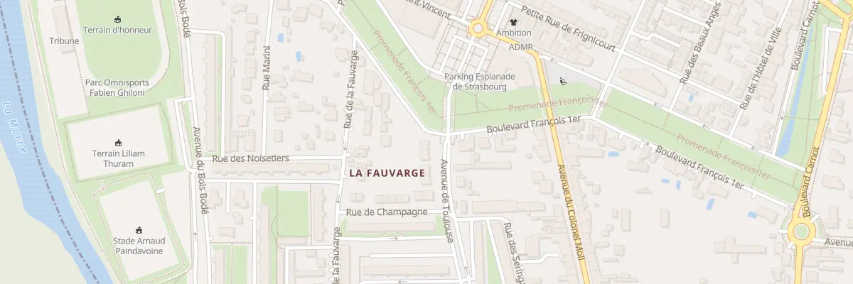 Plan du 17 Av de Toulouse à Vitry-le-François