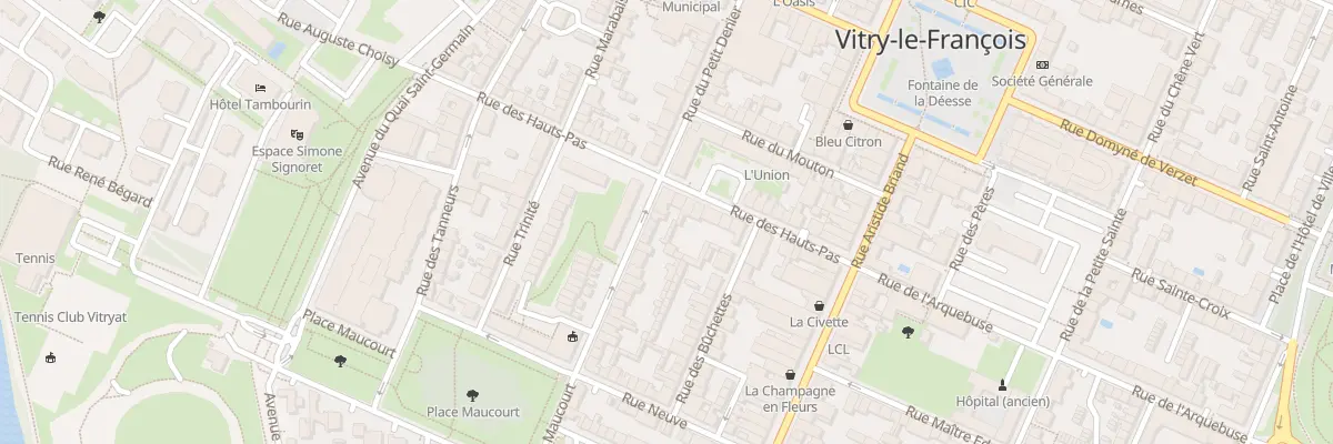 Plan du 36 Rue Jules Guesde à Vitry-le-François