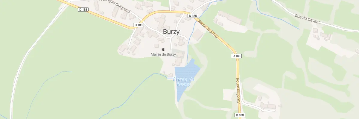 Plan du 9 Rue de l’Eglise à Burzy