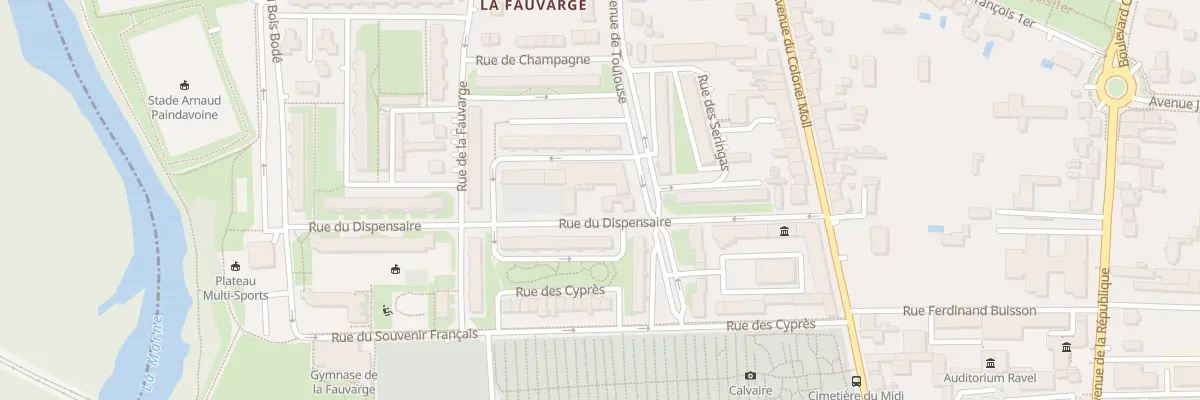 Plan du 28 Rue du Dispensaire à Vitry-le-François