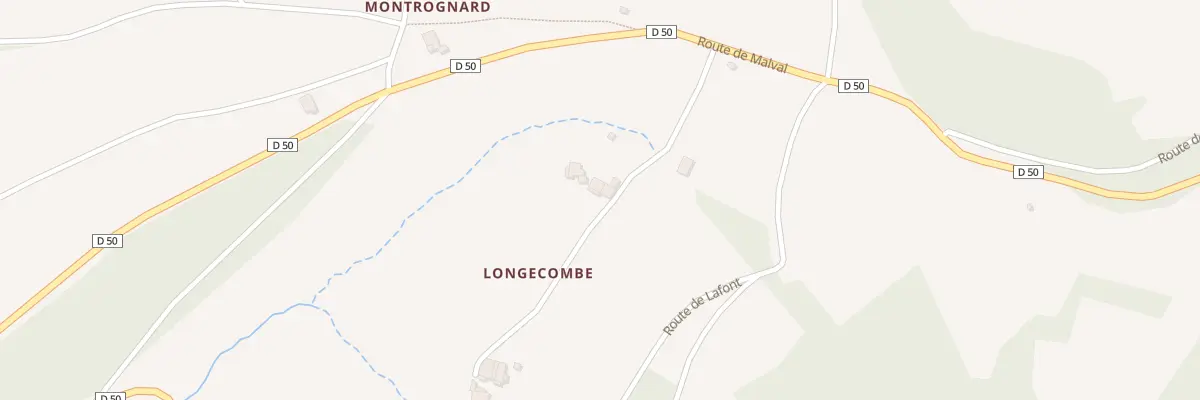 Plan du 170 Rte de Longecombe à Courzieu