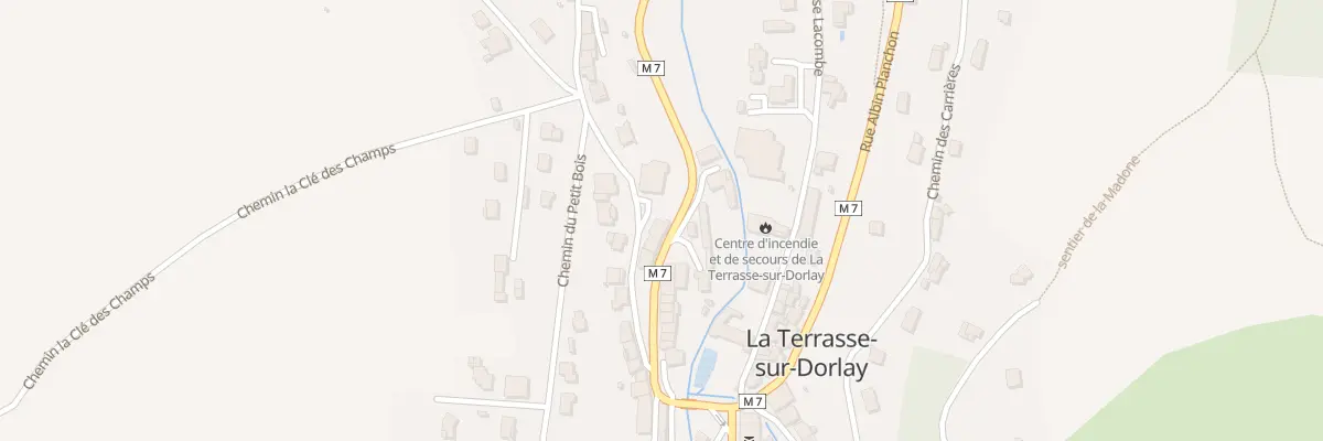 Plan du 5087 Le Bourg à La Terrasse-sur-Dorlay