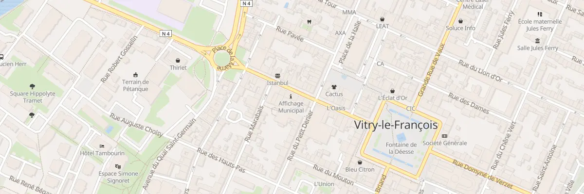 Plan du 13 Rue du Pont à Vitry-le-François