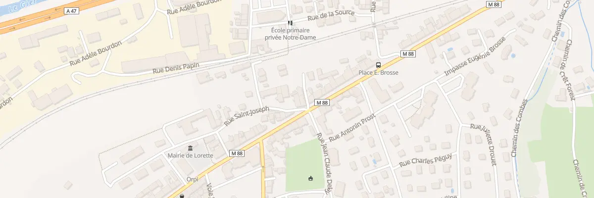 Plan du 17 Rue Prost Grivet à Lorette