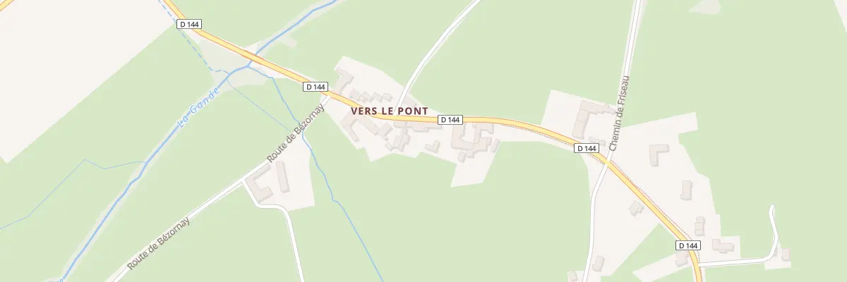 Plan du 5031 Vers le Pont à La Vineuse sur Fregande