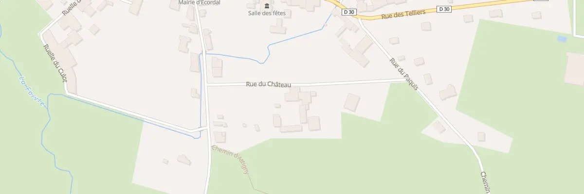 Plan du 8 Le Chateau à Écordal