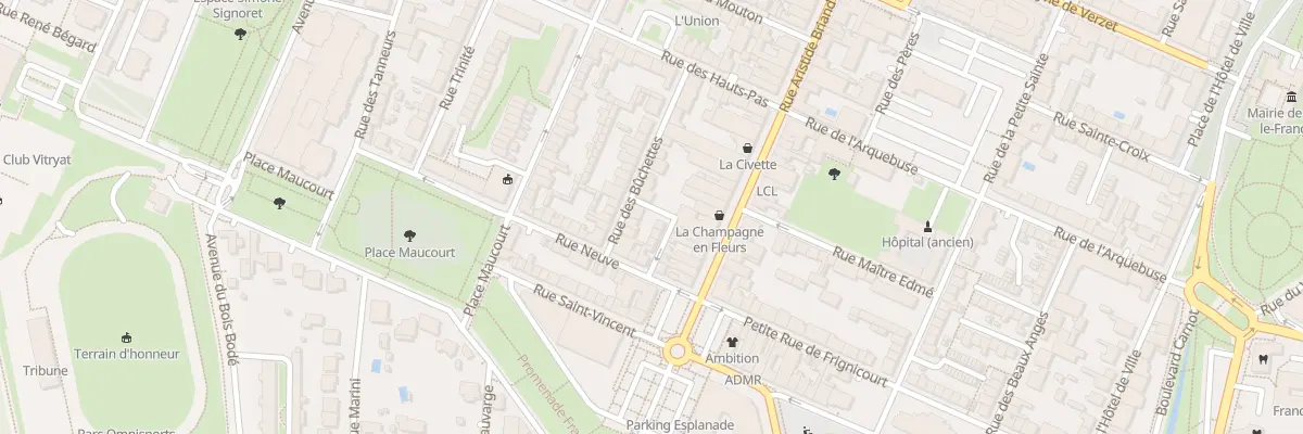 Plan du 8 Rue des Bûchettes à Vitry-le-François