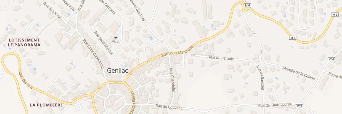 Plan du 168 Rue Louis Marchand à Genilac