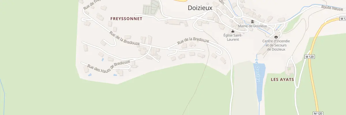 Plan du 182A Rue de la Bredouze à Doizieux