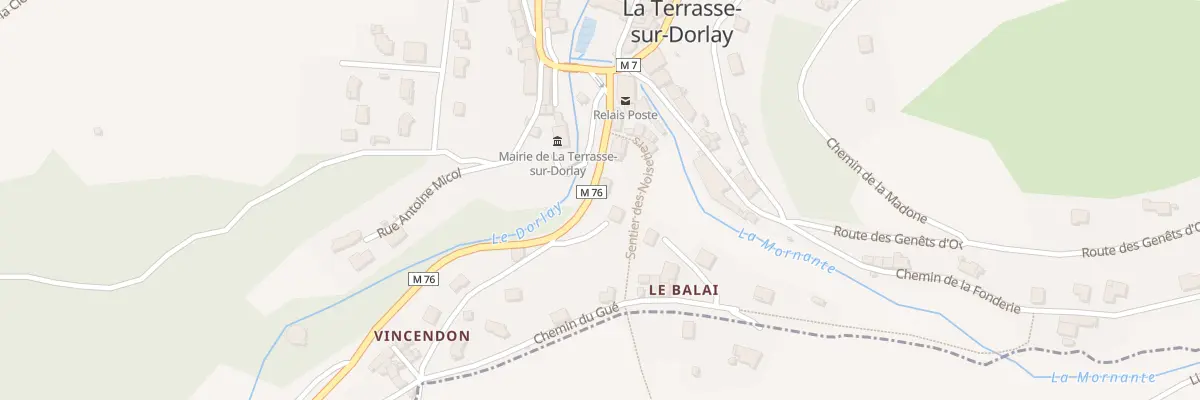 Plan du 5046 Le Bourg à La Terrasse-sur-Dorlay