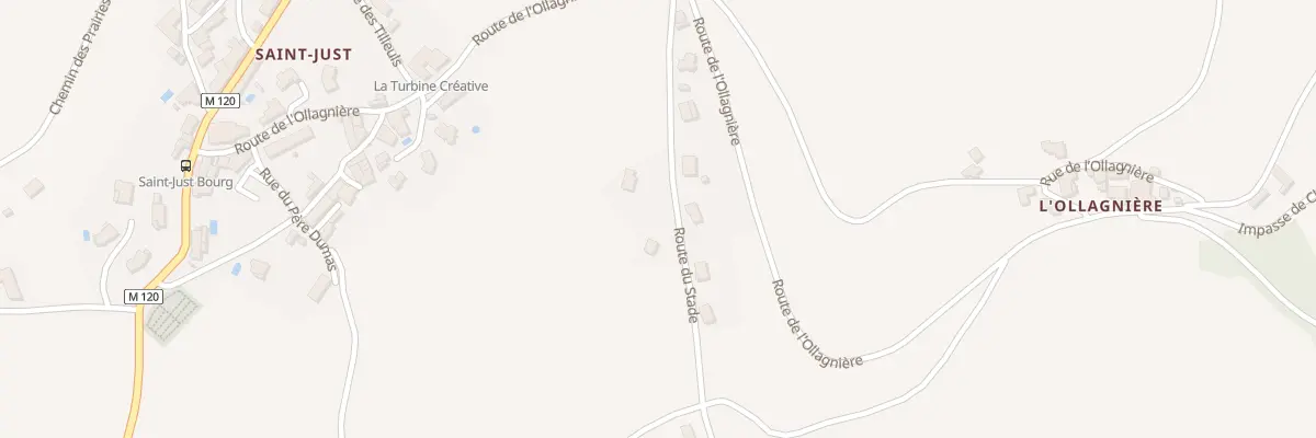 Plan du 218 Rte du Stade à Doizieux